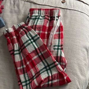 Plaid Old Navy Pajamas - Red and Green